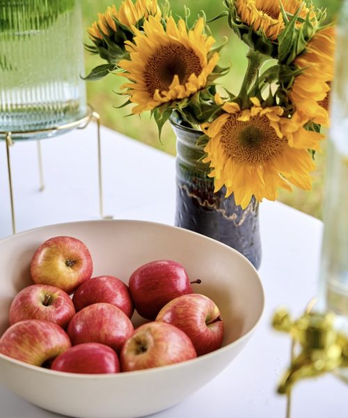 apples and water